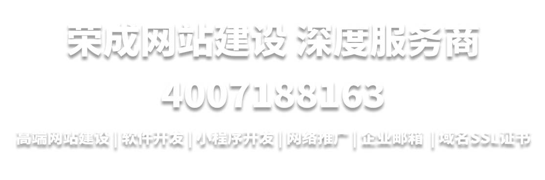 荣成网站建设深度服务商4007188163