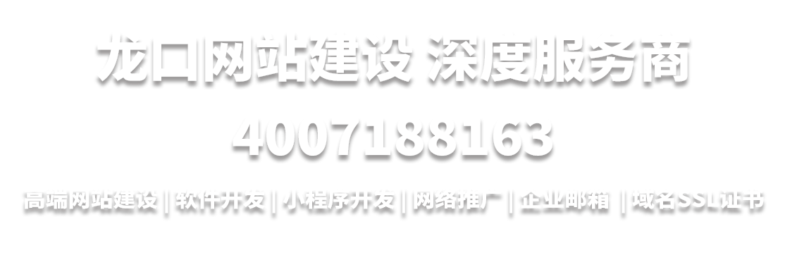 龙口网站建设深度服务商4007188163