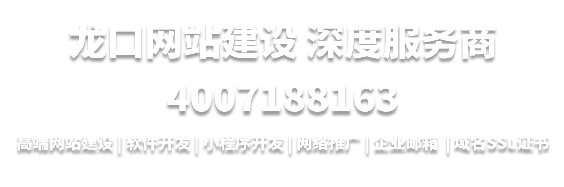 龙口网站建设深度服务商4007188163